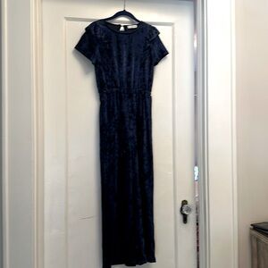 Girls Mango Velvet Jumpsuit 9-10